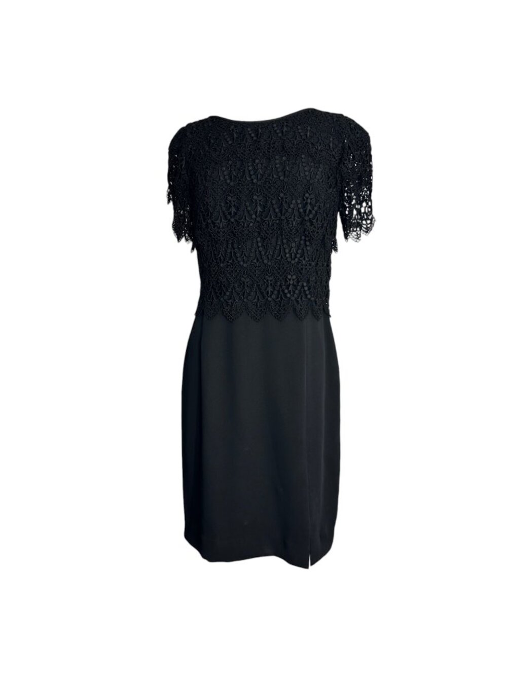 Vintage Cattiva Black Dress Size 6 Lace Overlay Formal Wedding Party Dance